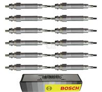 12x BOSCH Candelette per Land Rover Defender Station Wagon L316 2.5 Tdi 4x4