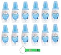 12x Breeze Freschezza Talcata Deodorante Deo Vapo 0% Sali di Alluminio e Gas 75ml + Portachiavi Beni Culinari in Omaggio
