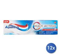 12x Bundle Aquafresh Dentifricio 75 Ml. Multi Action Extrafresh