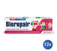 12x Bundle Biorepair Dentifricio Ml 50 Junior Kids 0-6 Fragola