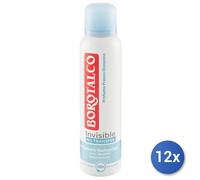 12x Bundle Borotalco Deodorante Spray 150 Ml. Invisible Fresh Azzurro Made In