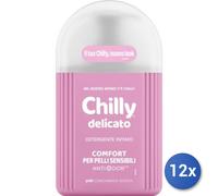 12x Bundle Chilly Sapone Intimo 200 Ml. Ph 5 Rosa Delicato