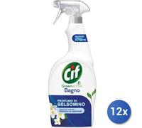 12x Bundle Cif Bagno Trigger Ultra 650 Ml. Green Active Gelsomino Made In