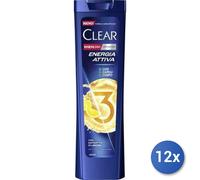 12x Bundle Clear Shampoo 3In1 A/F Energia Attiva