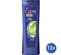 12x Bundle Clear Shampoo Anti Forfora Antisebo Capelli Cute Grassa