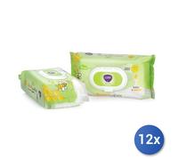 12x Bundle Clendy Salviette Baby X72 Miele Con Coperchio