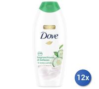 12x Bundle Dove Bagno 750 Ml. Go Fresh The' Verde/Cetriolo Made In Italy