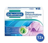 12x Bundle Dr.Beckmann Smacchiatore Tessuti Sapone 100 Grammi Bio