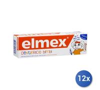 12x Bundle Elmex Dentifricio Bambini 0-6 Anni 50 Ml