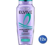 12x Bundle Elvive Shampoo Acido Ialuronico Pure 250 Ml