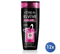 12x Bundle Elvive Shampoo Arginina Resist Capelli Fragili 250 Ml