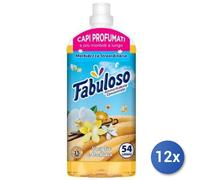 12x Bundle Fabuloso Ammorbidente 1250 Ml. Concentrato 56 Misurini Vaniglia Made