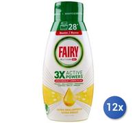 12x Bundle Fairy Gel Lavastoviglie 600 Ml. Platinum Ocean