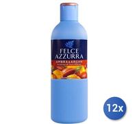 12x Bundle Felce Azzurra Bagno 650 Ml. Ambra/Argan
