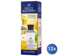 12x Bundle Felce Azzurra Bastoncini Ambiente 120 Ml. The Bianco/Osm Made In