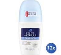 12x Bundle Felce Azzurra Deodorante Roll-On 50 Ml. Classico