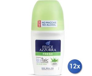 12x Bundle Felce Azzurra Deodorante Roll On Fresh Ml 50