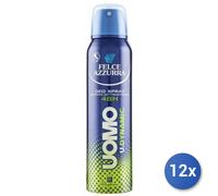 12x Bundle Felce Azzurra Deodorante Spray 150 Ml. Power Sport Uomo