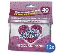 12x Bundle Felce Azzurra Mon Amour Sacchetti Profumati Ninfea Viola Made In
