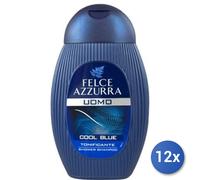 12x Bundle Felce Azzurra Shower Shampoo Cool Blue Tonifying 250Ml
