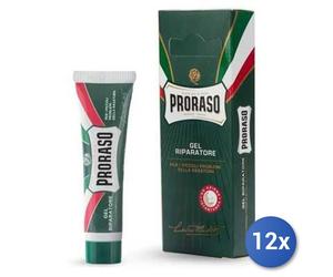 12x Bundle Fermasangue Barba Gel Riparatore 10 Ml. Proraso