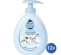 12x Bundle Fresh & Clean Sapone 300 Ml. Latte Cotone