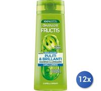 12x Bundle Fructis Shampoo 250 Ml. Puliti & Brillanti