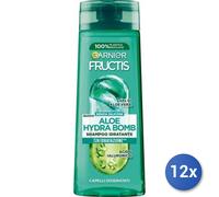 12x Bundle Garnier Shampoo Per Capelli Fructis Aloe Hydra Bomb, 250 Ml