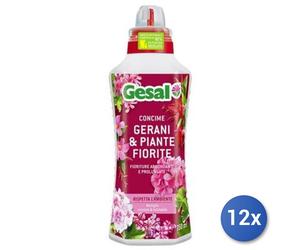 12x Bundle Gesal Gerani & Piante Fiore Concime 750