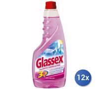 6 Pezzi Glassex Ricarica 500ml con Aceto Asciuga Rapido x Vetri Multiuso 3 in 1