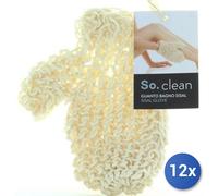 12x Bundle Guanto Bagno Crine Sisal