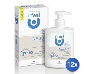 12x Bundle Infasil Sapone Intimo 200 Ml. Ph 5.5 Neutro