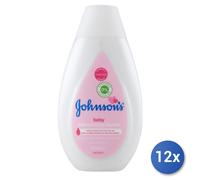 12x Bundle Johnsons Baby Crema Liquida Latte 300 Ml. Rosa
