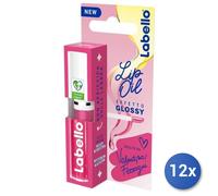 12x Bundle Labello Lip Oil Effetto Glossy - Pink Rock 5.5 Ml Lucidalabbra