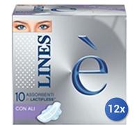 12x Bundle Lines Seta E' Ultra Ali 9+2 Pezzi Assorbente Made In Italy
