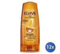 12x Bundle L'Oreal Elvive Balsamo Olio Straordinario Nutriente