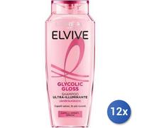 12x Bundle L'Oreal Elvive Shampoo Glycolic Gloss Ultra Illuminante Ml 250
