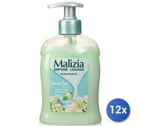 12x Bundle Malizia 300 Ml Sapone Liquido 1 Pz Al Muschio Bianco