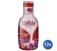 12x Bundle Malizia Bagno 1000 Ml. Bacche/Fiori Di Goji
