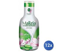 12x Bundle Malizia Bagno 1000 Ml. Bio Aloe/Magnolia