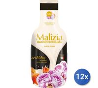 12x Bundle Malizia Bagno 1000 Ml. Orchidea/Ambra Made In Italy