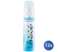 12x Bundle Malizia Deodorante Spray 100 Brivido Azzurro