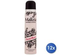 12x Bundle Malizia Deodorante Spray 100 Ml. Secret Musk Donna
