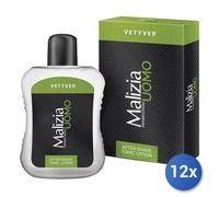 12x Bundle Malizia Dopobarba 100 Ml. Vetyver