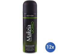 12x Bundle Malizia Schiuma Barba 300 Ml. Vetyver