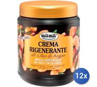 12x Bundle Mil Mil Maschera Capelli 1000 Ml. Vaso Argan