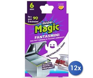 12x Bundle Mister Magic Deodorante Pattumiera Fantasmini