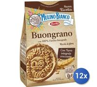 12x Bundle Mulino Bianco Biscotti Buongrano Gr 350