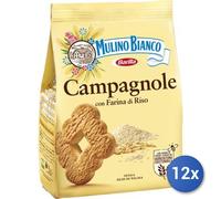 12x Bundle Mulino Bianco Biscotti Campagnole Gr 700