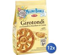 12x Bundle Mulino Bianco Biscotti Girotondi Gr 350
